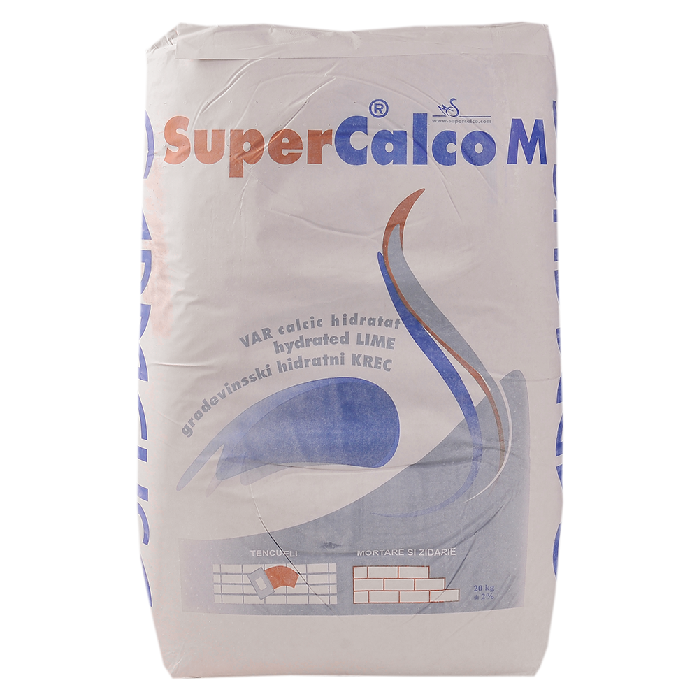 Var hidratat pentru mortare si tencuiala Supercalco M, 20 kg