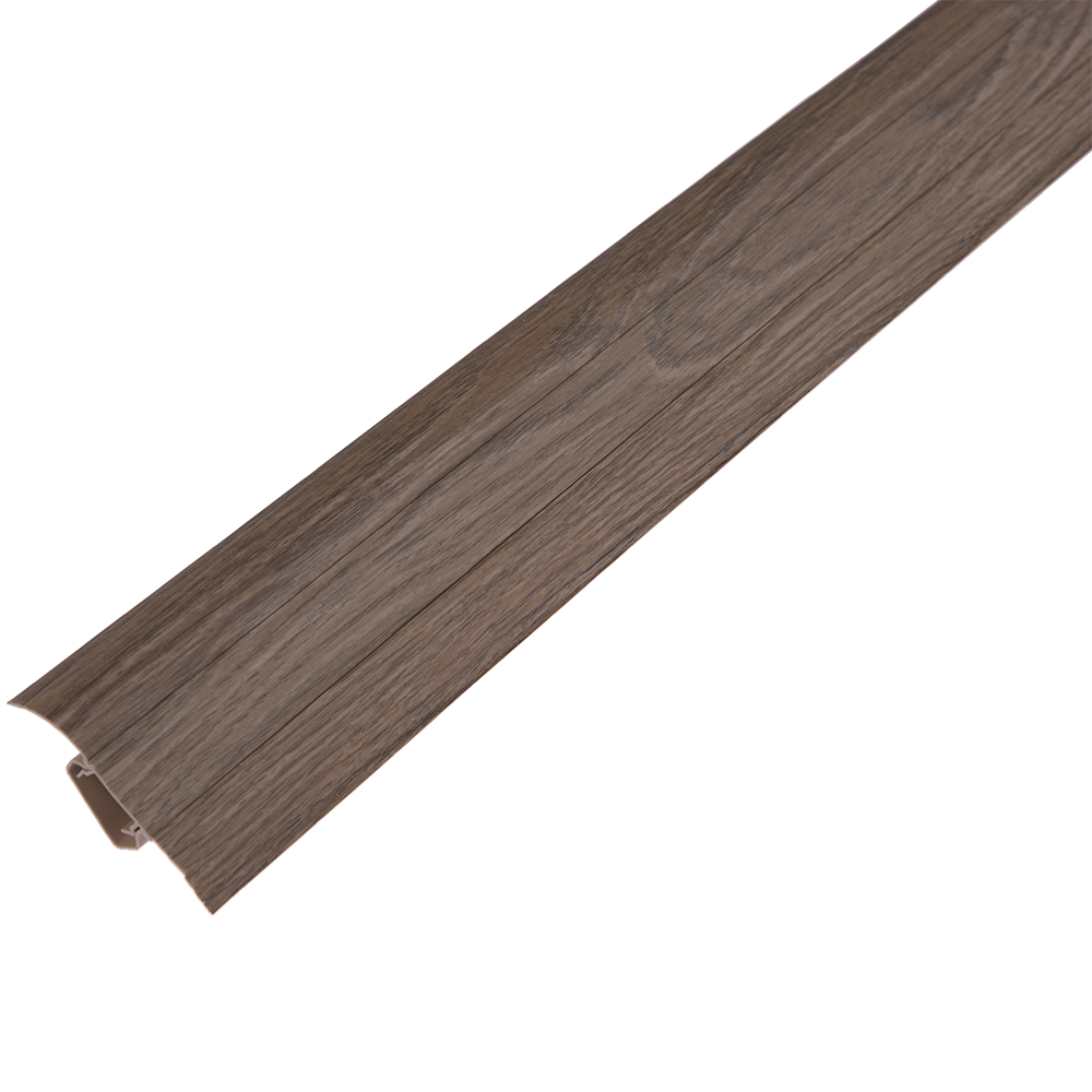 Plinta parchet, cu canal dublu, PVC, stejar Almelo, 2500 mm