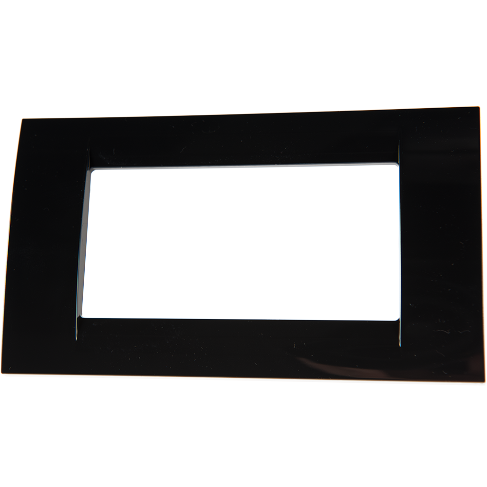 Rama decor 4 module System Virna, Gewiss GW22114, negru