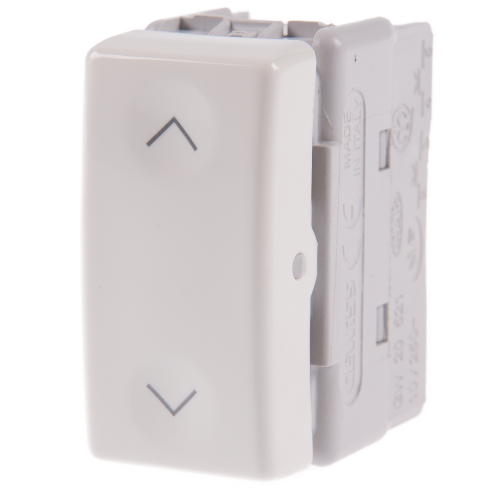 Buton cu revenire System, Gewiss GW20521, 1M, alb