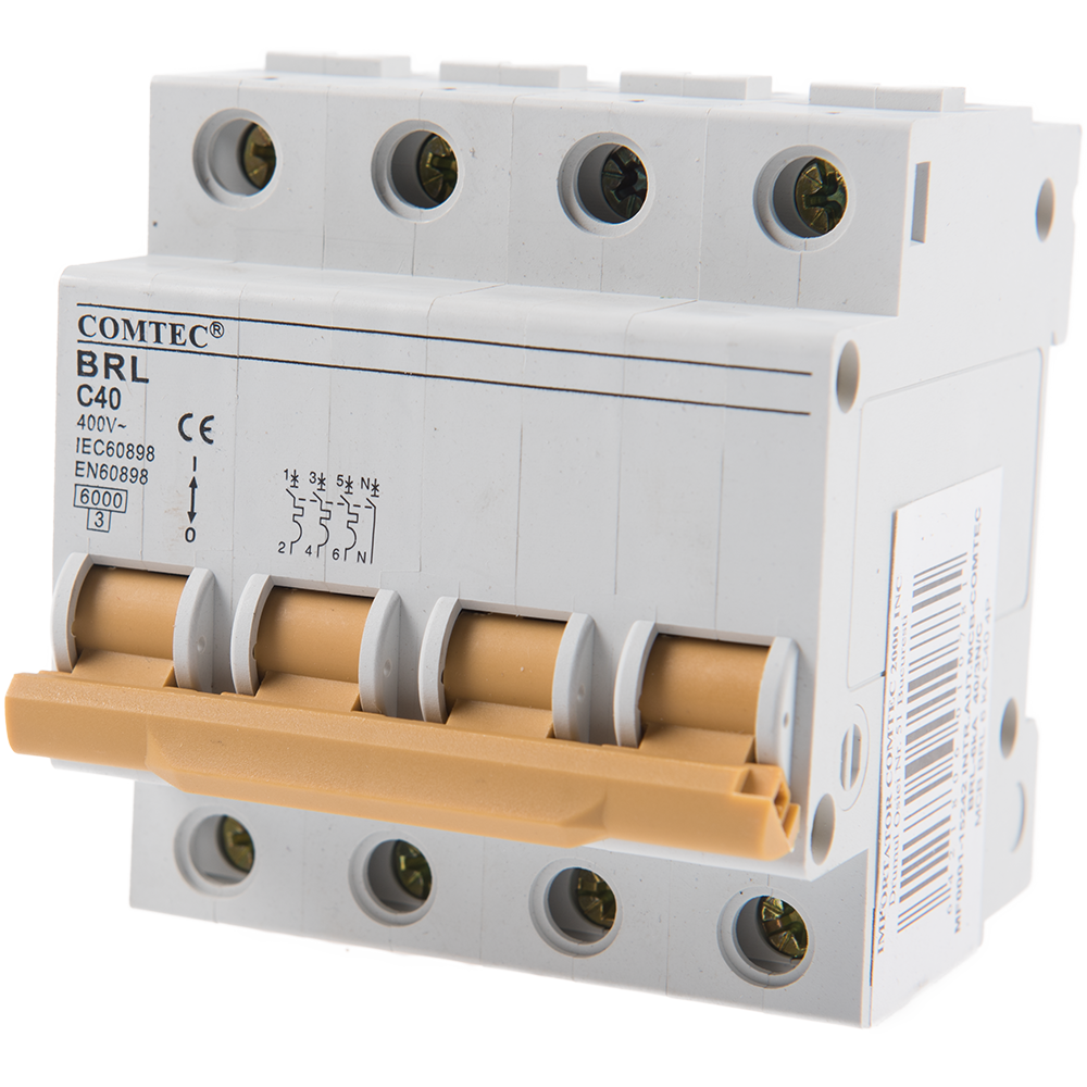 Intrerupator automat BRL 6kA MCB, Comtec 3P+N, 40A