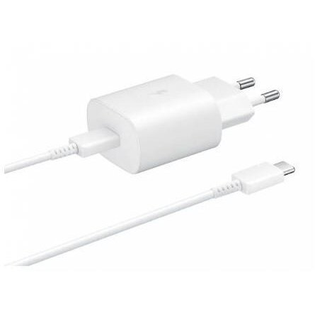 Incarcator retea 1x USB + Cablu USB-C, 3.1A, White