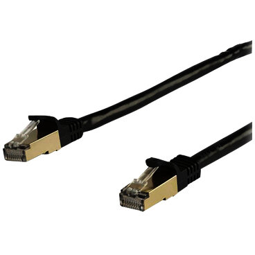 Accesoriu Retea Cablu Retea 5m CAT6a  - Black RJ45 Shielded Cable Snagless