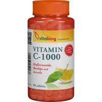 Vitamina c 1000mg cu bioflavonoide, acerola si macese 90cpr VITAKING