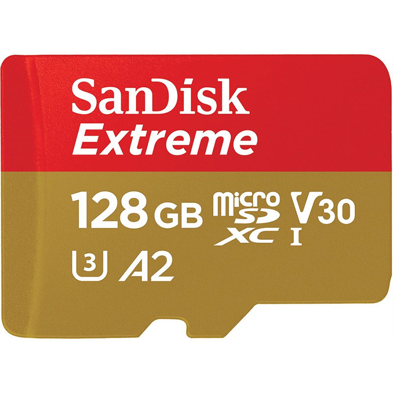 Card Extreme R190/W90 microSDXC 128GB UHS-I U3 A2 Class 10 cu adaptor SD