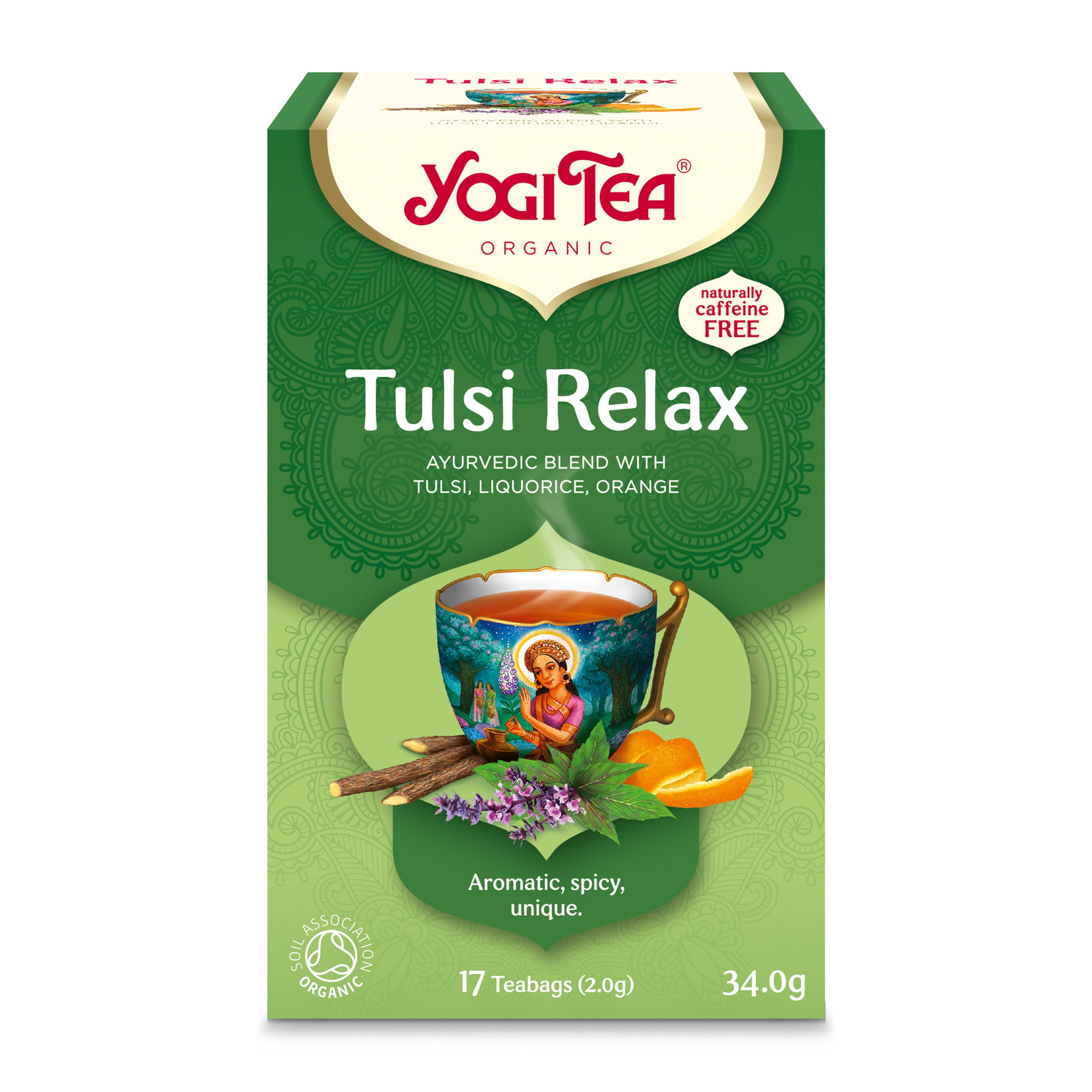 Ceai bio Tulsi Relax 17 pliculete a 2.0g (34.0g) Yogi Tea