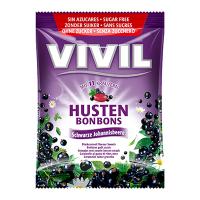 Bomboane cu vitamina c si coacaze negre, fara zahar 60gr VIVIL