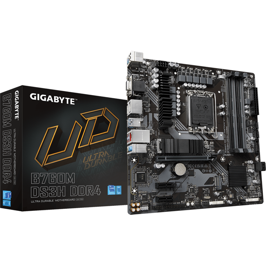 Placa de Baza B760M DS3H DDR4 LGA1700 PCIe 4.0 microATX