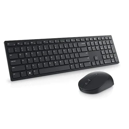 Kit Tastatura + Mouse DELL; model: KM 5221W; layout: UK; NEGRU; USB; WIRELESS; MULTIMEDIA
