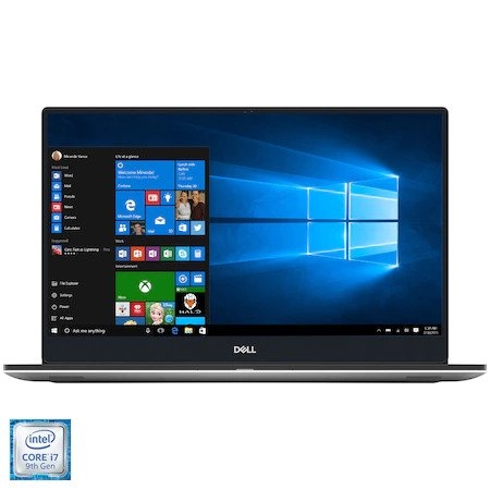 Laptop DELL, XPS 15 7590,  Intel Core i7-9750H, 2.60 GHz, HDD: 1 TB, RAM: 16 GB, video: Intel UHD Graphics 630, nVIDIA GeForce GTX 1650, webcam, 15.6" LCD (4K UHD), 3840 x 2160