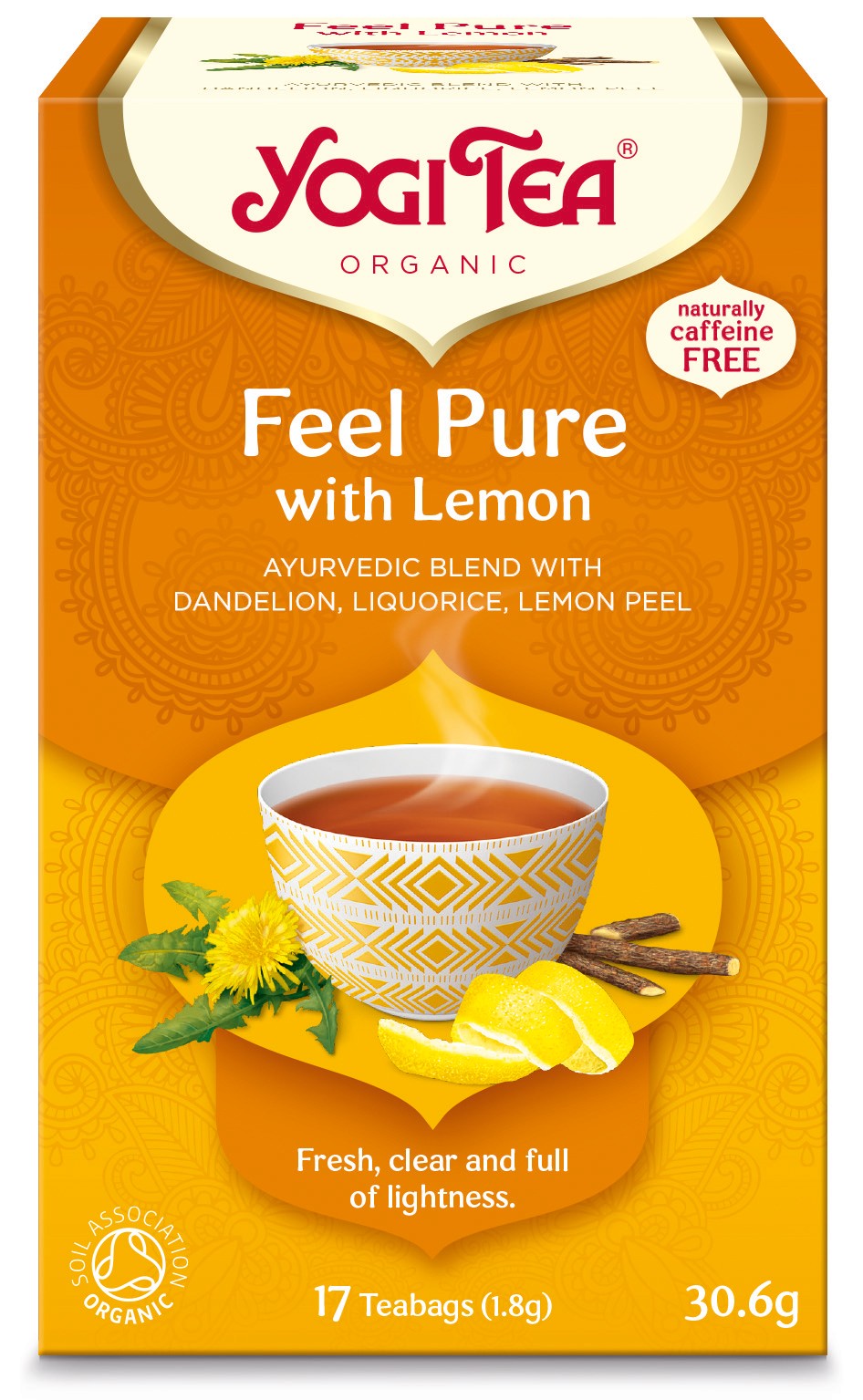 Ceai Bio Detox cu Lamaie Yogi Tea, 30.6 g