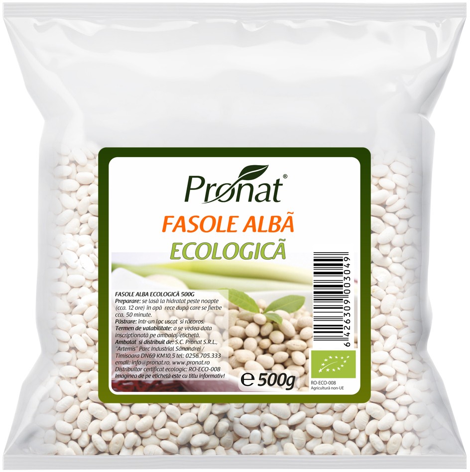 Fasole alba Bio, 500 g