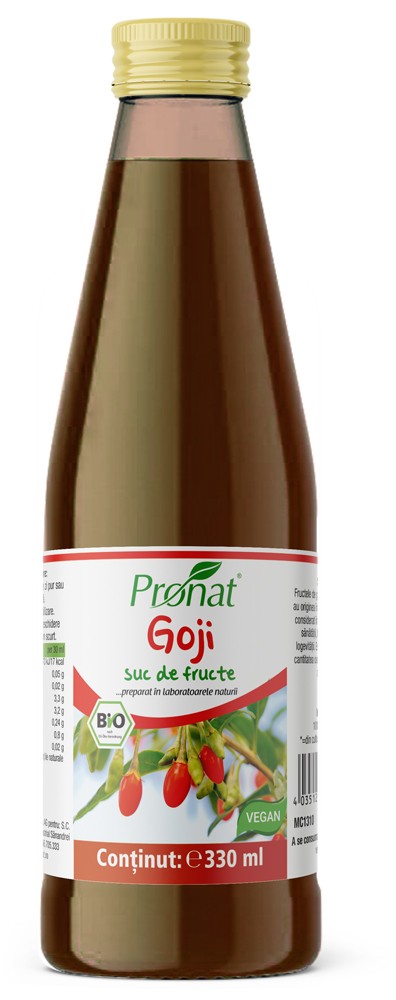 Goji, suc 100%, bio