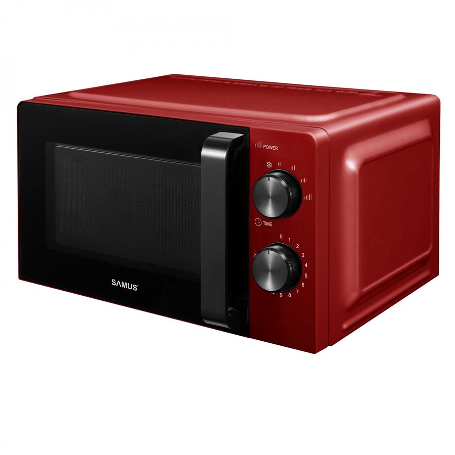 Cuptor cu microunde SMC-20MR1 Putere 700W Timer Capacitate 20L Rosu