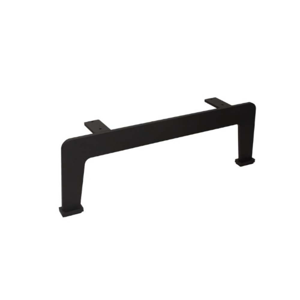 Picior mobila Gamet NS42, aluminiu si zamac, negru, 12 cm inaltime