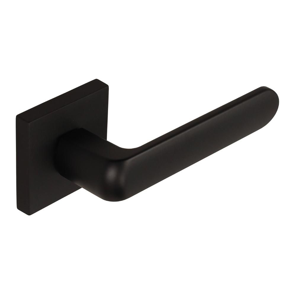 Maner usa Gamet, patrat, aluminiu si zamac, negru, 125 x 38 mm