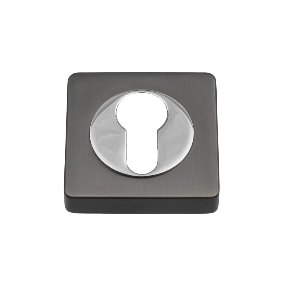 Rozeta pentru cilindru Gamet, patrata, zamac, crom, 52 x 52 mm