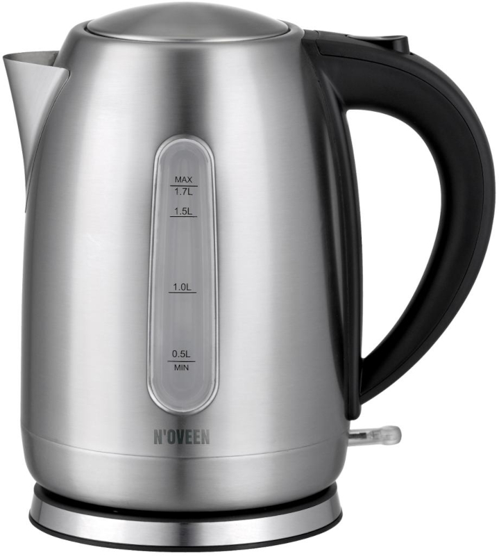 Fierbator Noveen EK1405, 2000W, 1.7L, Inox/Negru