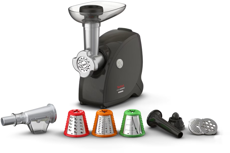 Masina de tocat Tefal NE477838, 2000W, 2.3kg/min, Negru