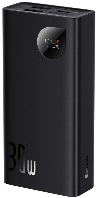 Baterie externa Baseus Adaman2 Digital Display, 10000 mAh, 30W VOOC Edition, Black, cablu USB la USB-C inclus