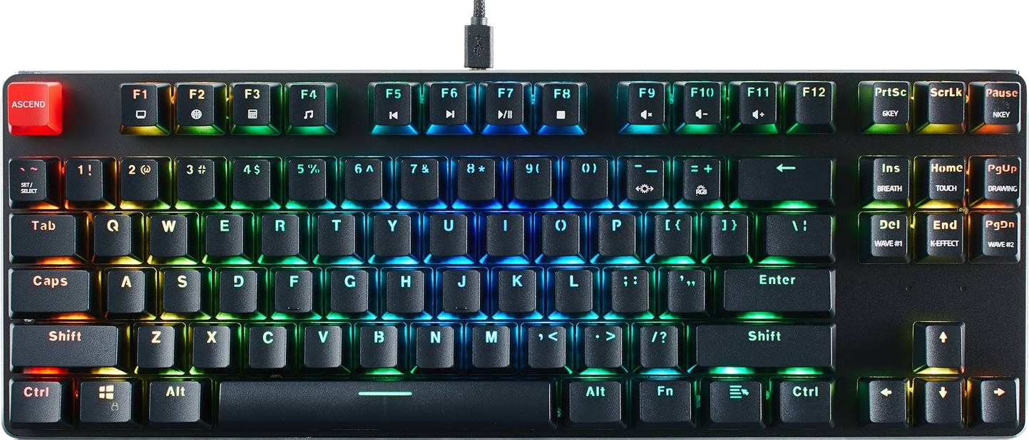 Tastatura Gaming Glorious GMMK TKL RGB Gateron Brown Mecanica
