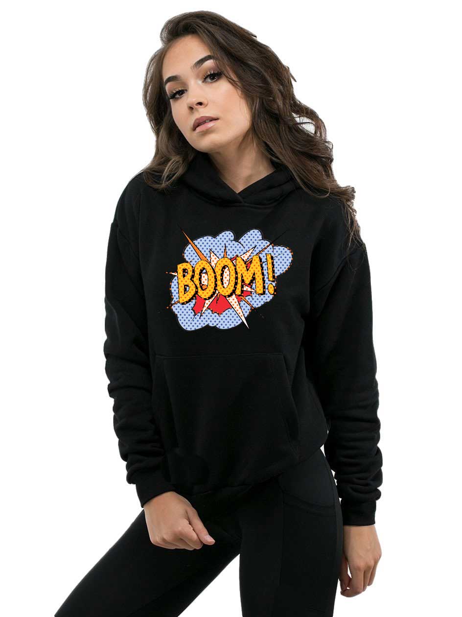 Hanorac dama negru - Boom