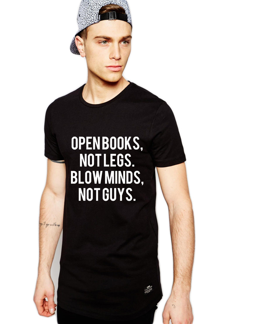 Tricou negru barbati  - Open Books