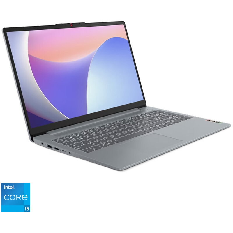 Laptop Lenovo 15.6'' IdeaPad Slim 3 15IAH8, FHD, Procesor Intel Core i5-12450H (12M Cache, up to 4.40 GHz), 8GB LPDDR5, 512GB SSD, Intel UHD, No OS, Arctic Grey