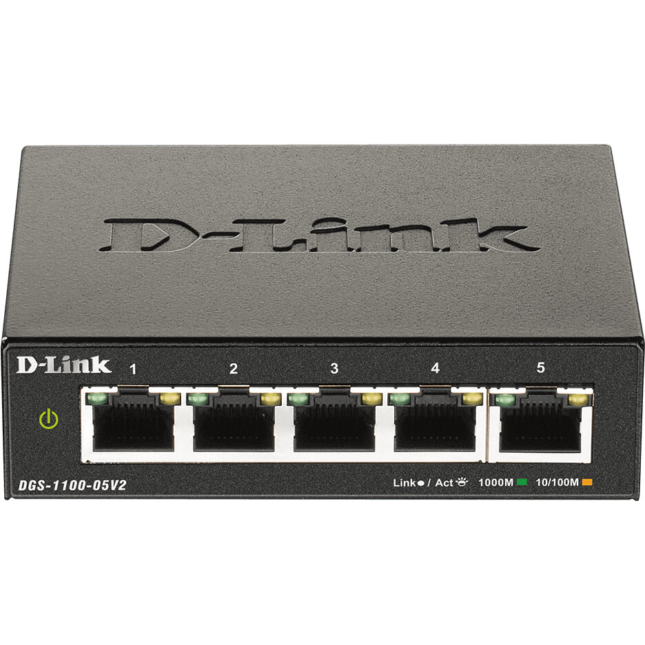 Switch DGS-1100-05V2  Managed Gigabit Ethernet (10/100/1000) Black