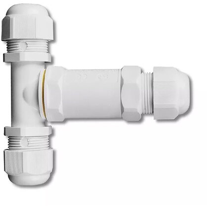 Conector Terminal T 8-12mm IP68 Alb