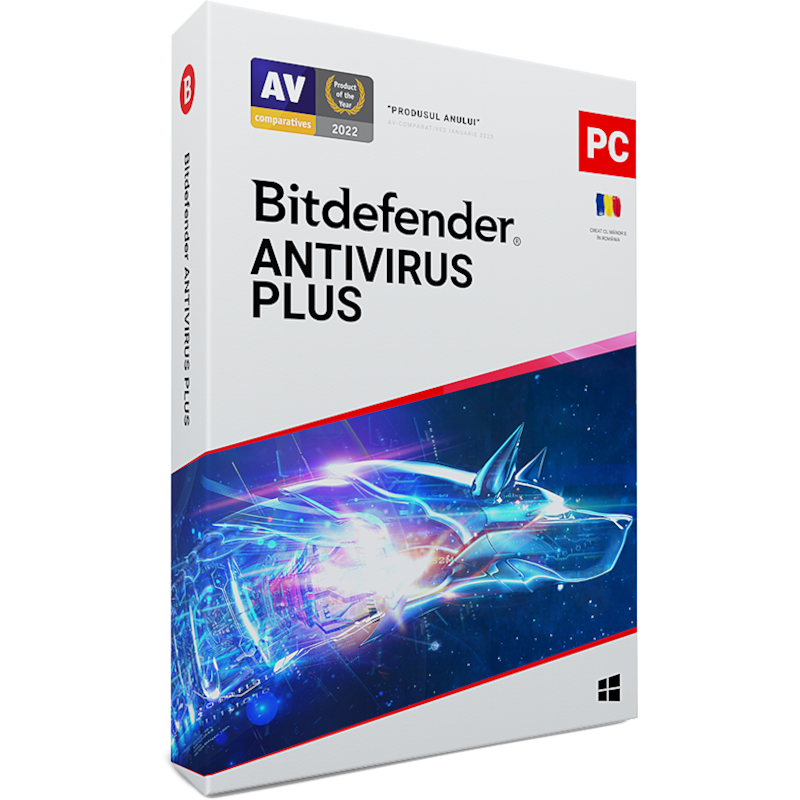 Antivirus Bitdefender Antivirus Plus, 1 Dispozitiv, 1 An, Licenta noua, Retail