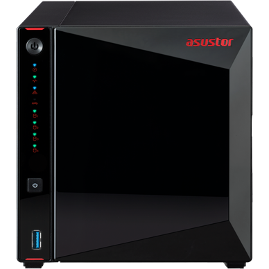 NAS 4 Bay Tower Intel Quad Core 4GB 2x2.5GbE 3xUSB3.2