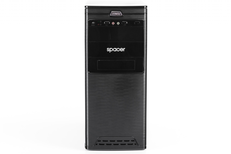 CARCASA Spacer Pirate cu sursa 500W (ventilator 12cm), HD audio, ATX Mid-Tower, Front USB+Audio, (Black), "SPC-PIRATE"