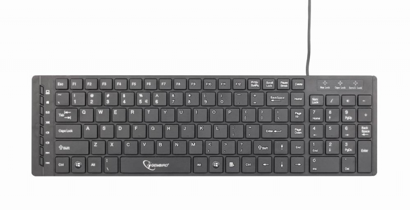 Tastatura GEMBIRD Multimedia USB Black (KB-MCH-01)