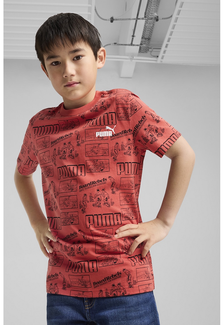 Tricou din bumbac cu imprimeu Mid 90s - Rosu/Rosu inchis