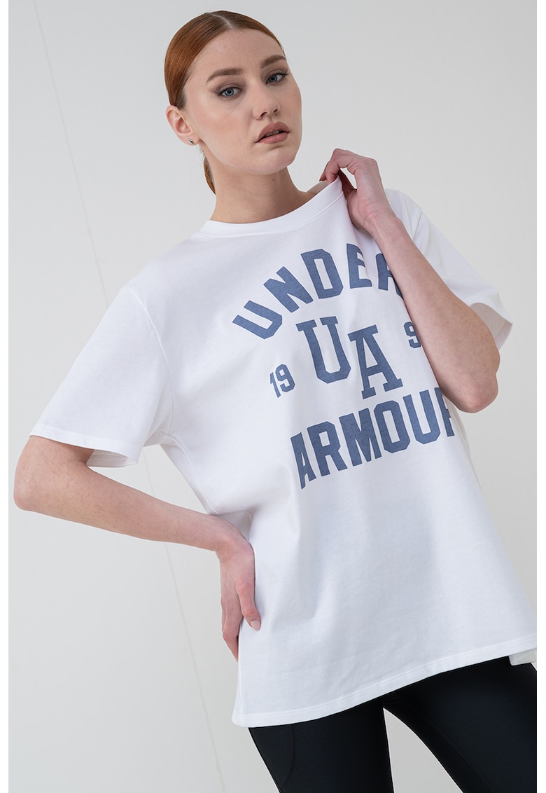 Tricou pentru antrenament Collegiate - Alb/Albastru prafuit