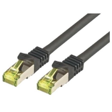 Patchcord S/FTP Cat 7 0.25m Black