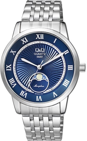 Ceas Barbati, Q&Q by Citizen, Moonphase QZ10J218Y