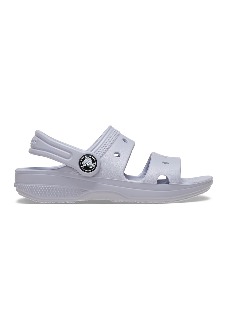 Sandale slingback cu model uni - Lila