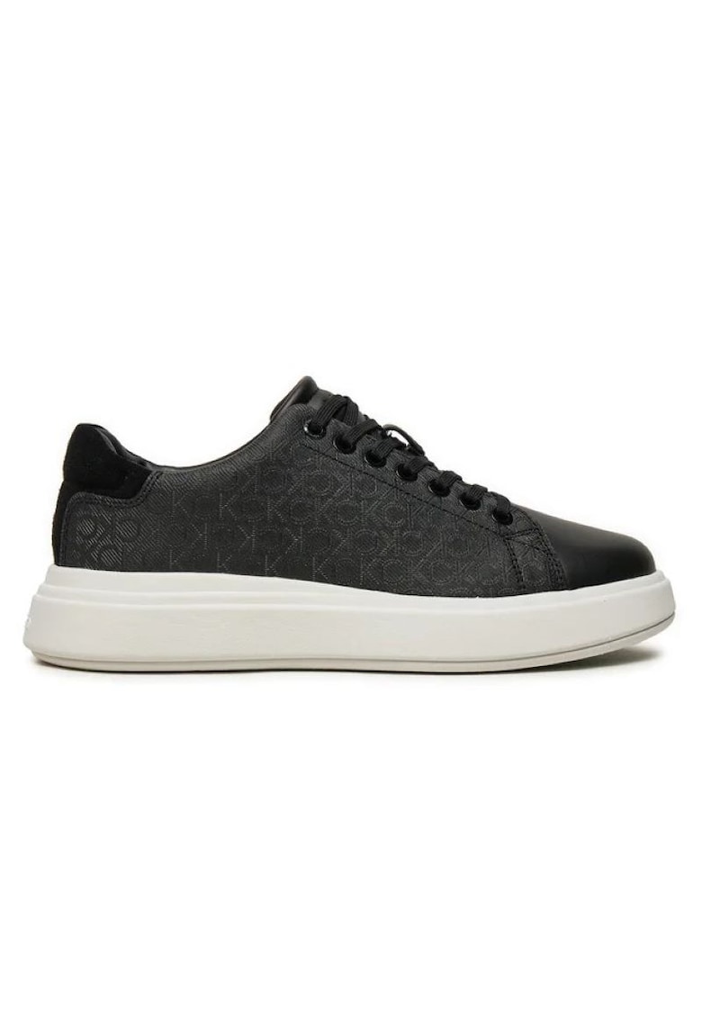Pantofi sport  pentru Calvin Klein - CUPSOLE LACE UP - SUEDEBT - HW0HW02404-0F4 - Negru