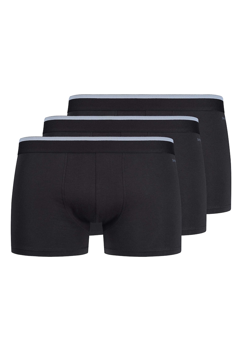 Set de boxeri din amestec de bumbac - 3 perechi - Negru