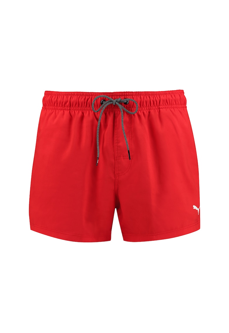 Pantaloni scurti de baie cu snur de ajustare - Rosu