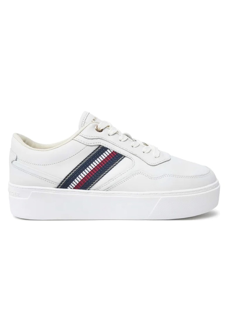Pantofi sport pentru Femei - stripes platform sneaker - FW0FW08348-YBL - Bej - Bej