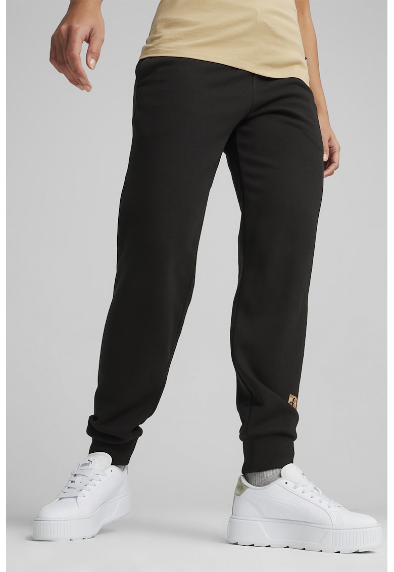 Pantaloni de trening cu snur de ajustare in talie ESS+ - Negru