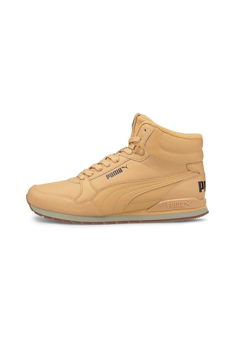 Pantofi sport mid-high unisex de piele ST Runner v3 - Maro camel