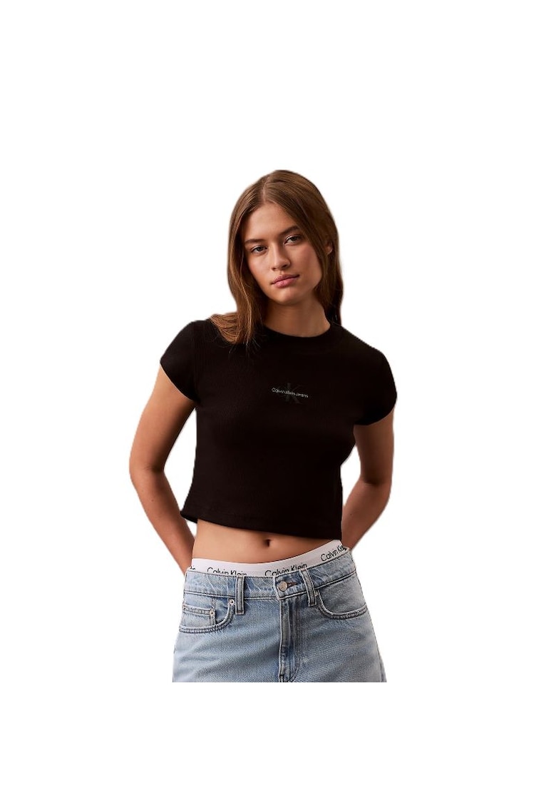 Tricou pentru Femei - monogram baby tee - LV047AB802-UB1 - Negru - Negru