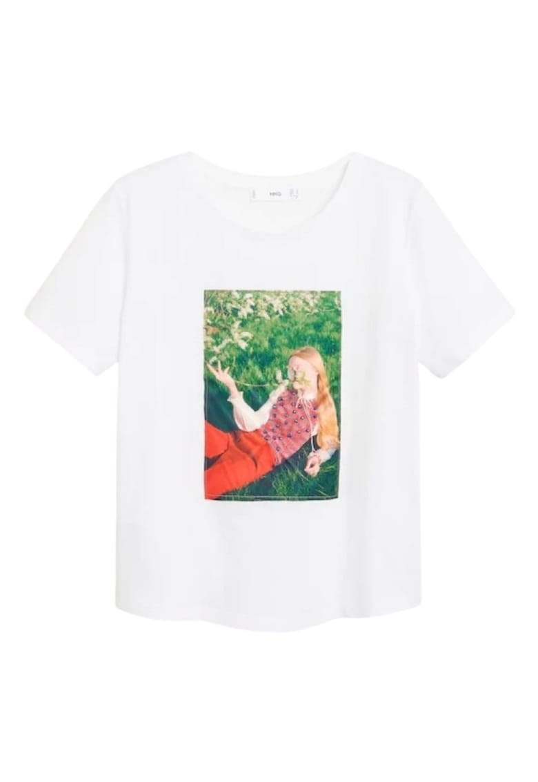 Tricou dama  Bumbac -Alb
