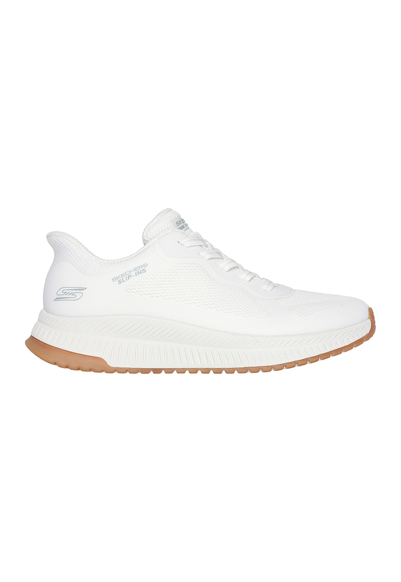 Pantofi sport Slip-Ins cu segmente de plasa si sintetice - Alb
