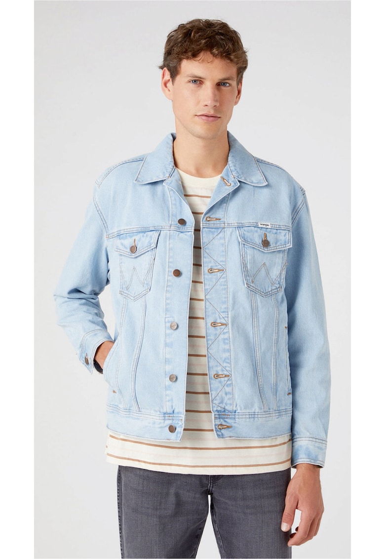 Geaca de blugi barbati -  Bumbac - Albastru