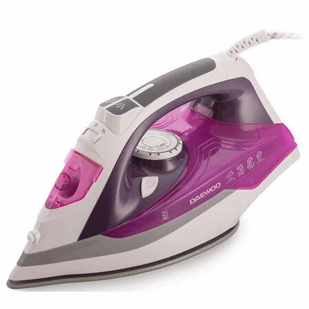 Fier de calcat DSI20P, Talpa ceramica, 2400 W, 350 ml, 55 g/min, abur vertical, auto curatare, maner cauciucat, Violet